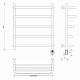 Полотенцесушитель электрический Secado Мерида 2 СП, 60x50, хром, подключение слева, 4603759406077 - изображение 4