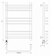 Полотенцесушитель электрический Secado Мерида 3, 80x40, хром, подключение слева, 4603777453039 - изображение 3