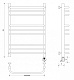 Полотенцесушитель электрический Secado Мерида 3, 80x40, хром, подключение слева, 4603777453039 - изображение 4