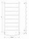 Полотенцесушитель электрический Secado Милан 1, 100x40, хром, подключение слева, 4603777450830 - изображение 3