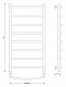 Полотенцесушитель электрический Secado Милан 1, 100x40, хром, подключение слева, 4603777450830 - изображение 4