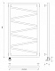 Полотенцесушитель электрический Secado Мирано, 120x50, черный матовый, подключение слева, 4603777458423 - изображение 3