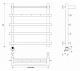 Полотенцесушитель электрический Secado Понтида 1 КСП, 60x50, хром, подключение слева, 4603777456788 - изображение 3