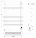 Полотенцесушитель электрический Secado Понтида 1 КСП, 80x60, хром, подключение слева, 4603759403458 - изображение 4