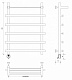 Полотенцесушитель электрический Secado Понтида 1 СП, 80x70, хром, подключение слева, 4603777456689 - изображение 3