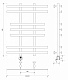 Полотенцесушитель электрический Secado Понтида 2, 80x60, хром, подключение слева, 4603777456986 - изображение 3