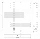 Полотенцесушитель электрический Secado Понтида 6, 80x60, хром, подключение слева, 4603777457426 - изображение 3