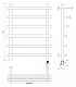 Полотенцесушитель электрический Secado Понтида 7 СП, 80x60, хром, подключение слева, 4603759403618 - изображение 4