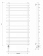 Полотенцесушитель электрический Secado Понтида плюс, 100x50, хром, подключение слева, 4603777457785 - изображение 3