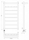 Полотенцесушитель электрический Secado Триада 1 КСП, 100x50, хром, подключение слева, 4603759403830 - изображение 6
