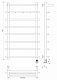 Полотенцесушитель электрический Secado Турин 1 КСП, 100x50, хром, подключение слева, 4603759404110 - изображение 6