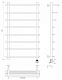 Полотенцесушитель электрический Secado Турин 6, 100x40, хром, подключение слева, 4603777456160 - изображение 5