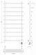Полотенцесушитель электрический Secado Турин 6, 120x40, хром, подключение слева, 4603777456207 - изображение 5
