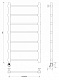 Полотенцесушитель электрический Secado Флоренция 2 100x50 - изображение 2