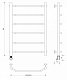 Полотенцесушитель электрический Secado Агата 1, 80x40, черный матовый, подключение слева, 4673739230664 - изображение 2