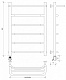 Полотенцесушитель электрический Secado Агата 1 СП, 80x40, черный матовый, подключение слева, 4673739231142 - изображение 2