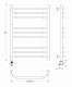 Полотенцесушитель электрический Secado Агата 3, 80x40, черный матовый, подключение слева, 4673739231869 - изображение 2