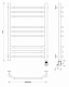 Полотенцесушитель электрический Secado Агата 3, 80x40, черный матовый, подключение слева, 4673739231869 - изображение 3