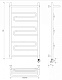 Полотенцесушитель электрический Secado Валенсия 1 СП, 100x60, черный матовый, подключение слева, 4673739232873 - изображение 3