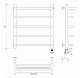 Полотенцесушитель электрический Secado Мерида 1 СП, 60x50, черный матовый, подключение слева, 4673739235522 - изображение 3
