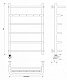 Полотенцесушитель электрический Secado Мерида 1 КСП, 80x40, черный матовый, подключение слева, 4673739235782 - изображение 2