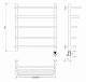 Полотенцесушитель электрический Secado Мерида 2 СП, 60x50, черный матовый, подключение слева, 4673739236246 - изображение 3