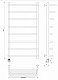 Полотенцесушитель электрический Secado Мерида 2 СП, 100x50, черный матовый, подключение слева, 4673739236307 - изображение 2