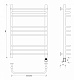 Полотенцесушитель электрический Secado Мерида 3, 80x40, черный матовый, подключение слева, 4673739236505 - изображение 3