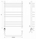 Полотенцесушитель электрический Secado Мерида 3, 80x60, черный матовый, подключение слева, 4673739236529 - изображение 2