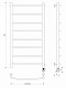 Полотенцесушитель электрический Secado Милан 1, 100x40, черный матовый, подключение слева, 4673739237250 - изображение 3