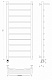 Полотенцесушитель электрический Secado Милан 1 СП, 120x50, черный матовый, подключение слева, 4673739237779 - изображение 1