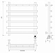 Полотенцесушитель электрический Secado Понтида 1 К, 80x60, черный матовый, подключение слева, 4673739239391 - изображение 3