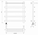 Полотенцесушитель электрический Secado Понтида 1 СП, 60x60, черный матовый, подключение слева, 4673739239605 - изображение 2
