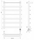 Полотенцесушитель электрический Secado Понтида 1 СП, 100x60, черный матовый, подключение слева, 4673739239667 - изображение 3