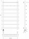 Полотенцесушитель электрический Secado Понтида 1 КСП, 100x50, черный матовый, подключение слева, 4673739239896 - изображение 2