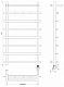Полотенцесушитель электрический Secado Понтида 1 КСП, 100x50, черный матовый, подключение слева, 4673739239896 - изображение 3