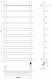 Полотенцесушитель электрический Secado Понтида 1 КСП, 120x50, черный матовый, подключение слева, 4673739239926 - изображение 3