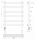 Полотенцесушитель электрический Secado Понтида 7 СП, 80x60, черный матовый, подключение слева, 4673739240953 - изображение 2