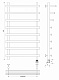 Полотенцесушитель электрический Secado Понтида 7 СП, 100x50, черный матовый, подключение слева, 4673739240977 - изображение 3