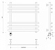 Полотенцесушитель электрический Secado Понтида Плюс, 60x50, черный матовый, подключение слева, 4673739241158 - изображение 2