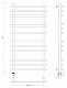 Полотенцесушитель электрический Secado Понтида Плюс, 100x50, черный матовый, подключение слева, 4673739241219 - изображение 2