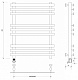 Полотенцесушитель электрический Secado Понтида Плюс, 80x70, черный матовый, подключение слева, 4673739241202 - изображение 2