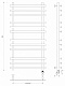 Полотенцесушитель электрический Secado Понтида Плюс, 120x50, черный матовый, подключение слева, 4673739241240 - изображение 3