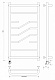 Полотенцесушитель электрический Secado Риволи СП, 100x50, черный матовый, подключение слева, 4673739241707 - изображение 2