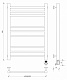 Полотенцесушитель электрический Secado Триада 3, 80x50, черный матовый, подключение слева, 4673739243114 - изображение 3