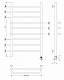 Полотенцесушитель электрический Secado Триест, 120x40, черный матовый, подключение слева, 4673739255711 - изображение 3
