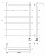 Полотенцесушитель электрический Secado Турин 1 КСП, 100x50, черный матовый, подключение слева, 4673739244340 - изображение 3