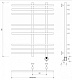 Полотенцесушитель электрический Secado Турин 3, 80x60, черный матовый, подключение слева, 4673739244678 - изображение 3