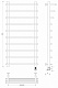 Полотенцесушитель электрический Secado Турин 6, 120x40, черный матовый, подключение слева, 4673739245446 - изображение 3