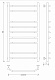 Полотенцесушитель электрический Secado Агата 2, 100x40, белый матовый, подключение слева, 4673739203903 - изображение 1